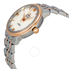 Omega De Ville Automatic Mother of Pearl Dial Stainless Steel and 18kt Rose Gold Ladies Watch 42420332005002 424.20.33.20.05.002