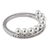 Swarovski Ladies Lisboa Ring, White, Rhodium Plated Size 55 5388859