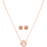 Swarovski Sparkling Dance Rose Gold-Plated Necklace and Earrings Set 5408439