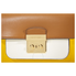Michael Kors Sloan Editor Color-Block Leather Shoulder Bag- Yellow Multi 30S8GS9L2T-761