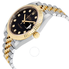 Rolex Datejust 41 Black Diamond Dial Stee and 18K Yellow Gold Jubilee Men's Watch 12633BKDJ