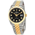 Rolex Datejust 36 Black Diamond Dial Men's Stainless Steel and 18kt Yellow Gold Jubilee Watch 126233BKDJ