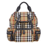 Burberry Small Vintage Check and Leather Rucksack- Antique Yellow 4078471