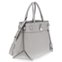 Michael Kors Gramercy Large Pebbled Leather Satchel - Pearl Grey 30S8SG7S3L-081