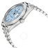 Rolex Day Date 40 Ice Blue Diagonal Motif Dial Platinum President Automatic Men's Watch IBLSP 228206IBLSP