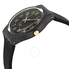 Swatch Golden Tac Black Dial Black Silicone Unisex Watch GB274