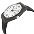 Swatch Originals Twice Again White Dial Black Silicone Unisex Watch SUOB705