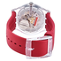 Swatch POLARED Quartz Red Dial Ladies Watch SUOK717