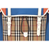 Burberry Colour Block Vintage Check and Leather Backpack- Blue/Orange Range 4078448