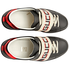 Gucci Men's Ace Black Leather Stripe Sneaker 523469 0FIV0 1076
