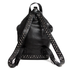 Jimmy Choo Fitzroy Black Leather Backpack With Gunmetal Stars 184 FITZROY/S BLS BLACK/GUNMETAL