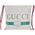 Gucci Logo-Print Drawstring Backpack- White 523586 0GCBT 8821
