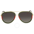 Gucci Grey Gradient Aviator Sunglasses GG0062S 003 57
