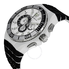 Technomarine TechnoMarine Cruise Locker Chronograph White Dial Black and White Silicone Men's Watch 112015 TM-112015