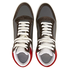 Burberry Men's Lace Up Steel Reeth Suede and Leather High-top Sneakers 4076229