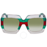 Gucci Green Gradient Square Sunglasses GG0178S 001 54 GG0178S 001 54