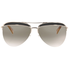 Marc Jacobs Grey Gold Mirror Aviator Ladies Sunglasses MARC 268/S 807 61