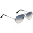 Ray Ban Original Aviator Polarized Blue Gray Gradient Sunglasses RB3025 004/78 55