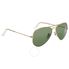 Ray Ban Aviator Green Polarized Lens 58mm Sunglasses RB3025 001/58 58-14