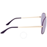 Ferragamo Purple Aviator Unisex Sunglasses SF131S73660
