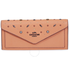 Coach Ladies Continental Wallet Leather Blush Prairie Rivet 29716 DKDJM
