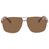 Lacoste Brown Shaded Rectangular Unisex Sunglasses L162S 210 61