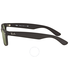 Ray Ban New Wayfarer Black Plastic Green Crystal 52mm Sunglasses RB2132 622 52-18