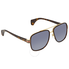 Gucci Gucci Grey Rectangular Men's Sunglasses GG0448S 004 58 GG0448S 004 58