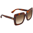 Gucci Gucci Brown Gradient Rectangular Ladies Sunglasses GG0328S 002 53 GG0328S 002 53