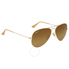 Ray Ban Ray-Ban Aviator Gradient Polarized Brown Sunglasses RB3025 112/M2 58