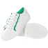Tory Burch Ladies Sneaker White, Green Ruffle Sneaker 36558-128