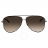 Salvatore Ferragamo Brown Aviator Sunglasses SF131S 211 60