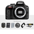 Nikon D3400 with AF-P DX NIKKOR 18-55mm f/3.5-5.6G VR Lens, 32 GB SDHC and Basic Bundle