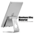Adjustable Tablet Stand, Lamicall iPad Stand : Desktop Stand for iPad 2 3 4 Pro Air mini, kindle, Samsung Tab and Other Tablets - Silver