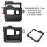 Luxebell C400 Aluminium Alloy Skeleton Thick Solid Protective Case Shell with 52mm Uv Filter for Gopro Hero 5 Camera - Wide Angle Mode Have No Vignetting