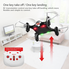 Cheerwing Syma X20 Pocket Drone 2.4Ghz Remote Control Mini RC Quadcopter with Altitude Hold and One Key Take-off / Landing Black