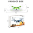 QCopter Green Quadcopter Drone- Awesome Drones With Camera - Brilliant Quadcopters LED Lights - RC Drones