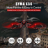 DoDoeleph Syma X56W RC Drone Foldable Quadcopter With HD Wifi Camera and Live Video 4 Channel Headless Mode Altitude Hold One Key Take off Landing UAV Black