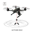Drone with Camera Live Video FPV WiFi Drones RC Quadcopter Headless Altitude Hold 2.4G 4CH 6 Axis Remote Control Foldable Helicopter One Key Return Gravity Sensor