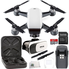 DJI Spark Portable Mini Drone Quadcopter Virtual Reality Experience VR Starters Bundle (Alpine White)