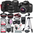 Canon EOS Rebel T6 DSLR Camera with EF-S 18-55mm f/3.5-5.6 IS II Lens, EF 75-300mm f/4-5.6 III Lens, 64GB, along with Fibertique Cleaning Cloth, and Xpix cleaning Kit and Deluxe Accessory Bundle