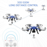 DROCON Brushless Motors Drone, Blue Bugs, 15 minutes Flying Time MJX Bugs 3 Quadcopter Support Gopro HD Camera, 300 m Control Distance