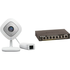 Arlo Q Plus 1080p HD & Night Vision Security Camera (VMC3040S) Bundle with 8-Port Gigabit Ethernet Switch with 4-Port PoE (GS308P-100NAS)
