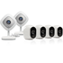 Arlo by NETGEAR Security Camera Kit – 4 Wire-Free Indoor/Outdoor HD Cameras & 2 Arlo Q 1080p HD Indoor Cameras | Night Vision (VMK3500)