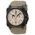 Bell and Ross Aviation Desert Type Chronograph Automatic Men's Watch BR03-94-DESERT TYPE