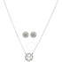 Swarovski Sparkling Dance Rhodium Plated Necklace and Earrings Set 5397867