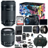 Canon EOS Rebel T6i Digital SLR with EF-S 18-55mm f/3.5-5.6 IS STM Kit Lens and Canon 75-300mm f/4.0-5.6 EF III Lens + Slave Flash + 58mm Wide Angle and Telephoto Lenses + 32GB Deluxe Accessory Bundle
